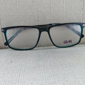 DB4K Kids Glasses EUROPA Headstrong C3 MATTE Aqua Gunmet Eyeglasses
